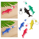 Maxbell Floating Keyring Keychain Shark Shaped Buoyant Key Chain for Outdoor Sports Blue
