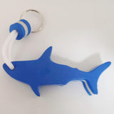 Maxbell Floating Keyring Keychain Shark Shaped Buoyant Key Chain for Outdoor Sports Blue