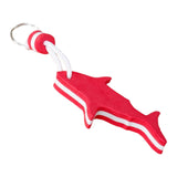 Maxbell Floating Keyring Keychain Shark Shaped Buoyant Key Chain for Outdoor Sports Red