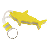 Maxbell Floating Keyring Keychain Shark Shaped Buoyant Key Chain for Outdoor Sports Yellow
