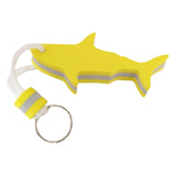 Maxbell Floating Keyring Keychain Shark Shaped Buoyant Key Chain for Outdoor Sports Yellow