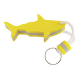 Maxbell Floating Keyring Keychain Shark Shaped Buoyant Key Chain for Outdoor Sports Yellow