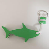 Maxbell Floating Keyring Keychain Shark Shaped Buoyant Key Chain for Outdoor Sports Green