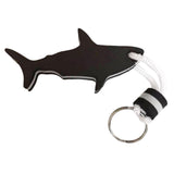 Maxbell Floating Keyring Keychain Shark Shaped Buoyant Key Chain for Outdoor Sports Black