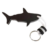 Maxbell Floating Keyring Keychain Shark Shaped Buoyant Key Chain for Outdoor Sports Black