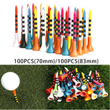 Maxbell Rubber Golf Tees Unbreakable Portable Durable Stable for Sports Accessories 7cmx1.7cm