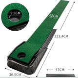 Maxbell Golf Putting Mat with Ball Return Portable Practice Mat for Home Office