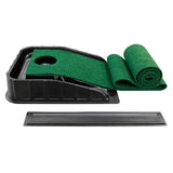 Maxbell Golf Putting Mat with Ball Return Portable Practice Mat for Home Office