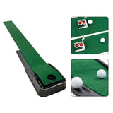 Maxbell Golf Putting Mat with Ball Return Portable Practice Mat for Home Office