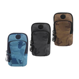 Maxbell Phone Holder Portable Pouch Running Armband Arm Bag for Hiking Travel Gym Blue