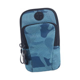 Maxbell Phone Holder Portable Pouch Running Armband Arm Bag for Hiking Travel Gym Blue
