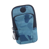 Maxbell Phone Holder Portable Pouch Running Armband Arm Bag for Hiking Travel Gym Blue