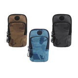 Maxbell Phone Holder Portable Pouch Running Armband Arm Bag for Hiking Travel Gym Blue