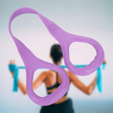 Maxbell Stretcher Bands Yoga Warm up Resistance Band for Beginner Home Exercise Purple