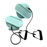 Maxbell Split Waist Twisting Disc with Handles Silent for Exercise Arms Hips Green