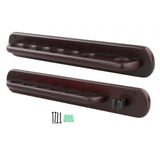 Maxbell Billiard Cue Rack Storage Wall Mounted Holds 6 Cues Players Game Room red