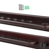 Maxbell Billiard Cue Rack Storage Wall Mounted Holds 6 Cues Players Game Room red
