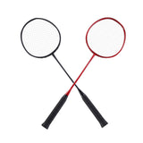 Maxbell 2x Badminton Rackets Set Lightweight for Backyard Accessory Beginners black