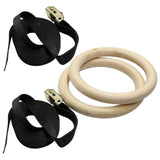 Maxbell Gymnastics Rings Adjustable with Buckle 14.76ft Long Straps for Gym Workout 28mm