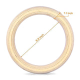 Maxbell Gymnastics Rings Adjustable with Buckle 14.76ft Long Straps for Gym Workout 28mm