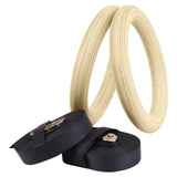 Maxbell Gymnastics Rings Adjustable with Buckle 14.76ft Long Straps for Gym Workout 32mm