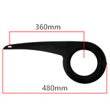 Maxbell Bike Chain Cover Protection Accessories Easy to Install 32T-38T for Bicycle Black+Tail buckle