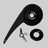 Maxbell Bike Chain Cover Protection Accessories Easy to Install 32T-38T for Bicycle Black+Lid