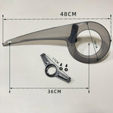 Maxbell Bike Chain Cover Protection Accessories Easy to Install 32T-38T for Bicycle Clearly Black