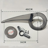 Maxbell Bike Chain Cover Protection Accessories Easy to Install 32T-38T for Bicycle Clearly Black Whole Set