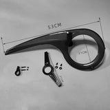 Maxbell Portable Bike Chain Guard Cover Crank Durable for Outdoor Riding Accessories Black,Tail Fix