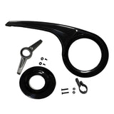 Maxbell Portable Bike Chain Guard Cover Crank Durable for Outdoor Riding Accessories Black,Full Set