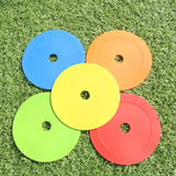 Maxbell 10Pcs Flat Cones Non Slip Training Spot Markers for Boxing Baseball Soccer Yellow