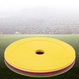 Maxbell 10Pcs Flat Cones Non Slip Training Spot Markers for Boxing Baseball Soccer Yellow