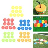 Maxbell 10Pcs Flat Cones Non Slip Training Spot Markers for Boxing Baseball Soccer Yellow