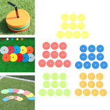 Maxbell 10Pcs Flat Cones Non Slip Training Spot Markers for Boxing Baseball Soccer Yellow