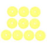 Maxbell 10Pcs Flat Cones Non Slip Training Spot Markers for Boxing Baseball Soccer Yellow