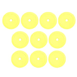 Maxbell 10Pcs Flat Cones Non Slip Training Spot Markers for Boxing Baseball Soccer Yellow