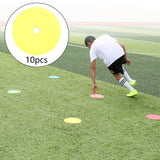 Maxbell 10Pcs Flat Cones Non Slip Training Spot Markers for Boxing Baseball Soccer Yellow