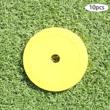 Maxbell 10Pcs Flat Cones Non Slip Training Spot Markers for Boxing Baseball Soccer Yellow