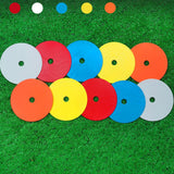 Maxbell 10Pcs Flat Cones Non Slip Training Spot Markers for Boxing Baseball Soccer Blue