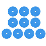 Maxbell 10Pcs Flat Cones Non Slip Training Spot Markers for Boxing Baseball Soccer Blue
