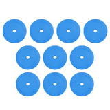 Maxbell 10Pcs Flat Cones Non Slip Training Spot Markers for Boxing Baseball Soccer Blue