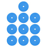 Maxbell 10Pcs Flat Cones Non Slip Training Spot Markers for Boxing Baseball Soccer Blue