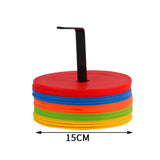 Maxbell 10Pcs Flat Cones Non Slip Training Spot Markers for Boxing Baseball Soccer Green