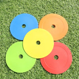 Maxbell 10Pcs Flat Cones Non Slip Training Spot Markers for Boxing Baseball Soccer Green