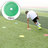 Maxbell 10Pcs Flat Cones Non Slip Training Spot Markers for Boxing Baseball Soccer Green