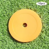 Maxbell 10Pcs Flat Cones Non Slip Training Spot Markers for Boxing Baseball Soccer Orange
