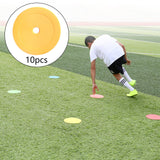 Maxbell 10Pcs Flat Cones Non Slip Training Spot Markers for Boxing Baseball Soccer Orange