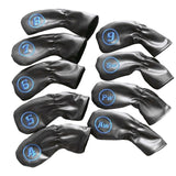 Maxbell 9 Packs Golf Club Covers Waterproof PU Universal Fit Protective Headcover