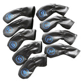 Maxbell 9 Packs Golf Club Covers Waterproof PU Universal Fit Protective Headcover